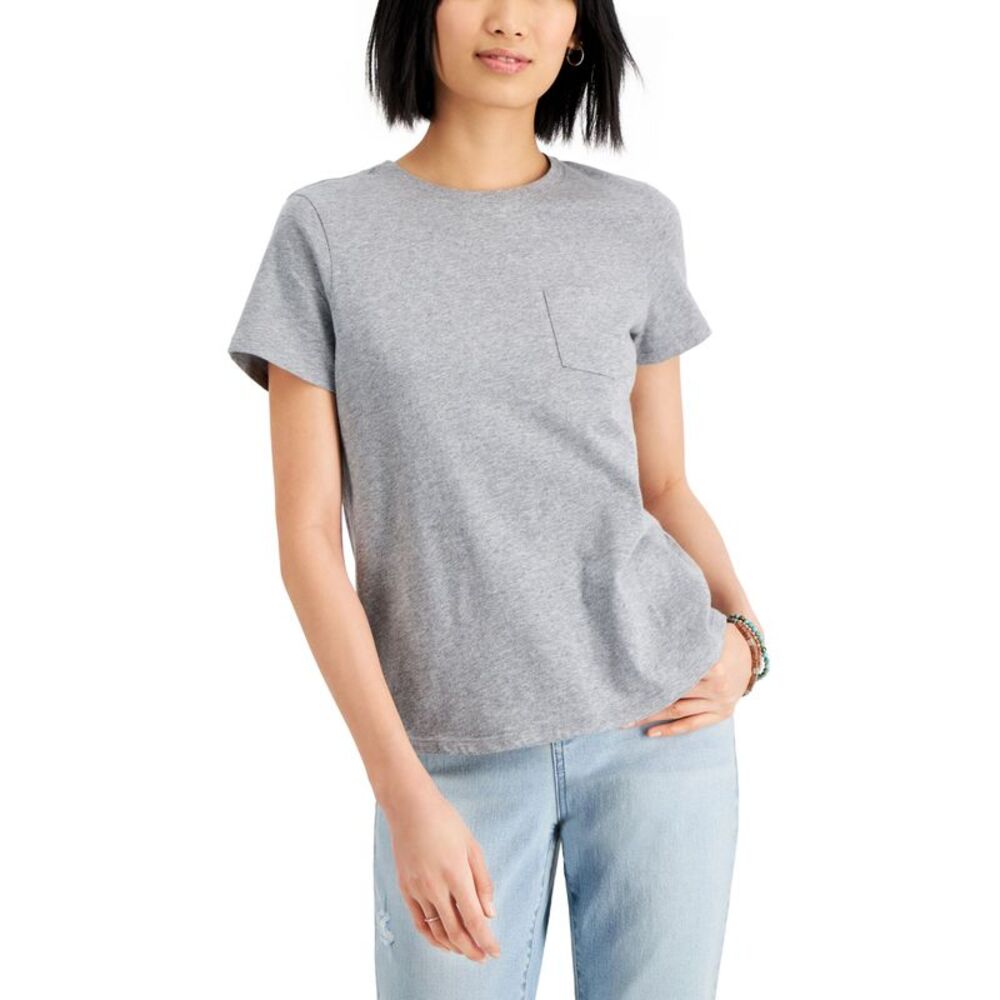 Style & Co Petite Heathered Classic T-Shirt